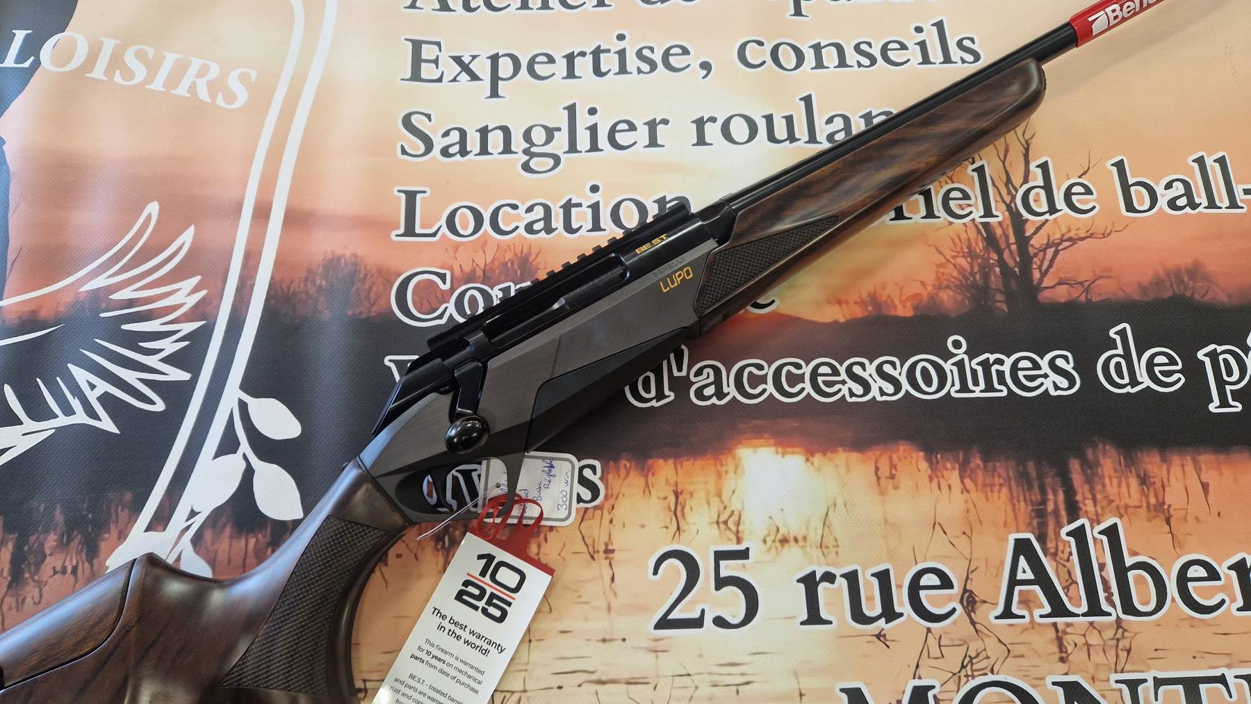 Carabine à verrou BENELLI Lupo Wood Busc réglable