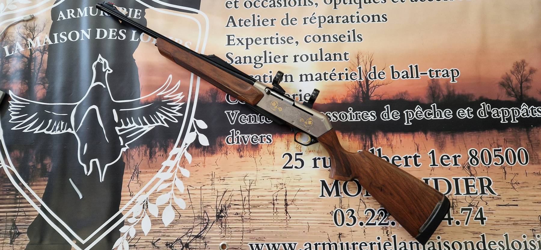 Carabine semi-automatique BROWNING Bar LongTrac gauchère