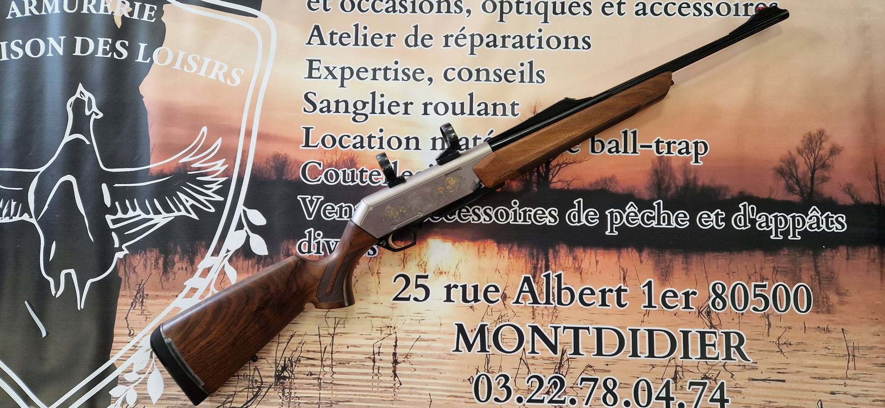 Carabine semi-automatique BROWNING Bar LongTrac gauchère