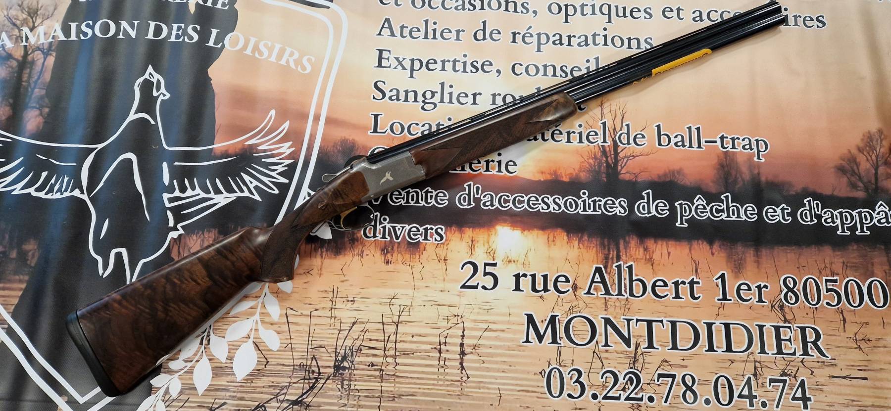 Fusil superposé BROWNING B525 Autumn Silver