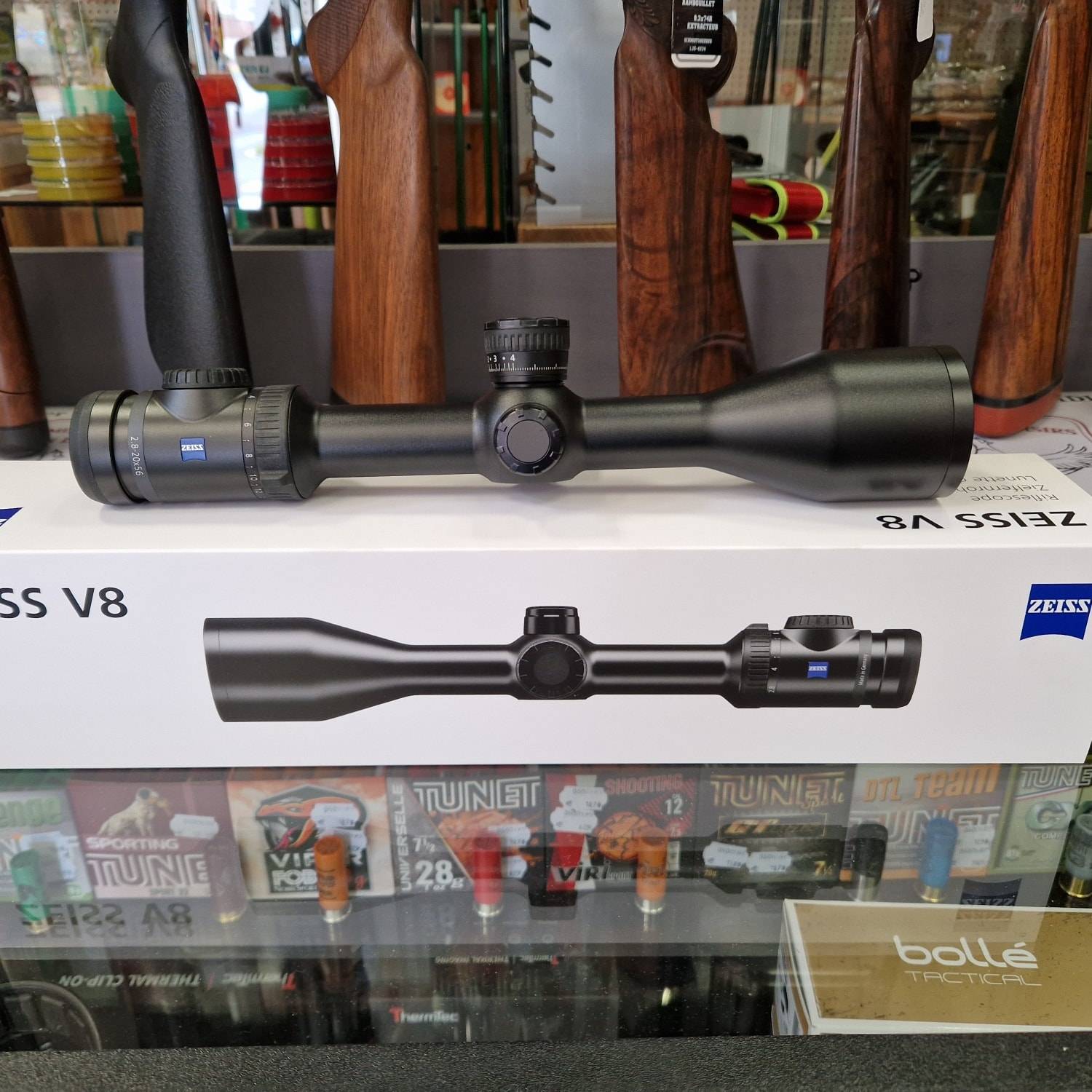 Lunette d'affût ZEISS V8 2,8-20x56 avec tourelle ASV